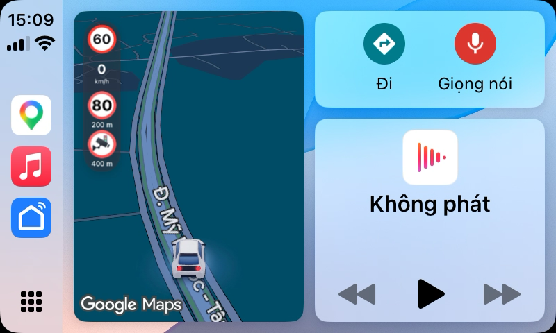 Dashboard — bong bóng ở bên trái